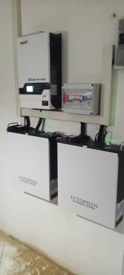 MUST inverter with LVTOPSUN LiFePO4 batteries