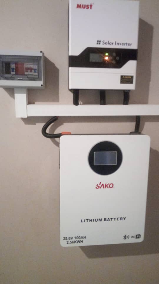 MUST solar inverter with SAKO lithium battery